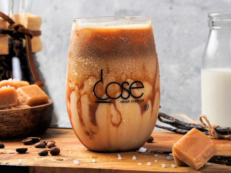 Salted Caramel Ice Latte
