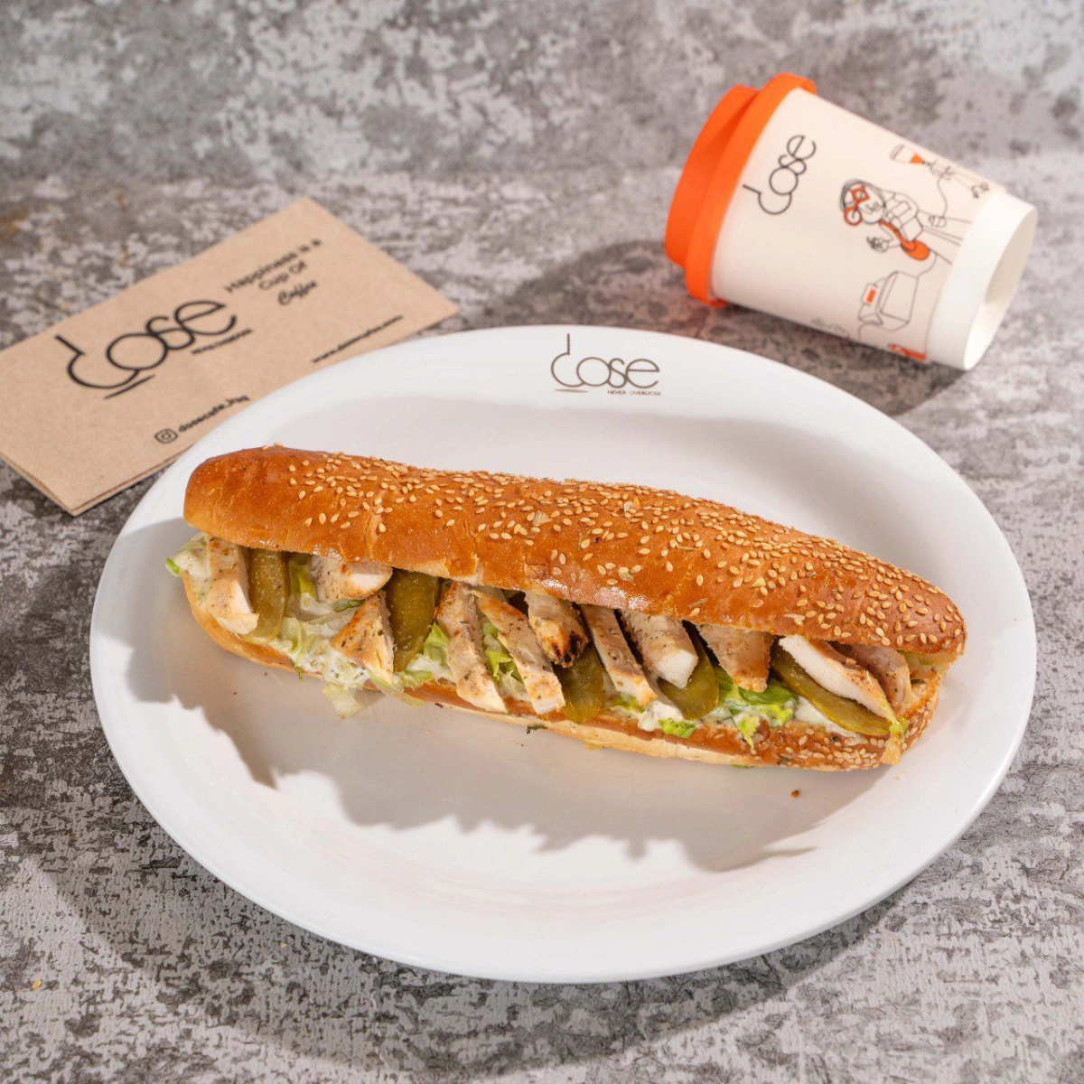 Chicken sandwich with Zinger sauce
